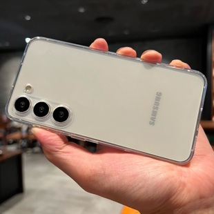 人手一个百搭透明壳适用三星S23U手机壳高级超薄Galaxy 全包防摔S25精孔男女软壳硅胶简约 S24Ultra保护套S23
