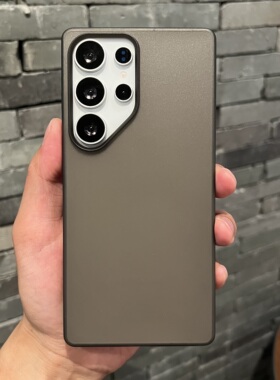 防指纹pp硬壳不发黄墨水黑灰色适用三星S25+手机壳高级超薄GalaxyS25plus保护套S25U全包S25Ultra轻薄男女款