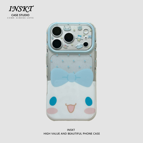 inskt卡通大脸玉桂狗原创适用iphone17promax手机壳苹果17软硅胶套17pro网红新款小众16防摔15个性18日韩可爱