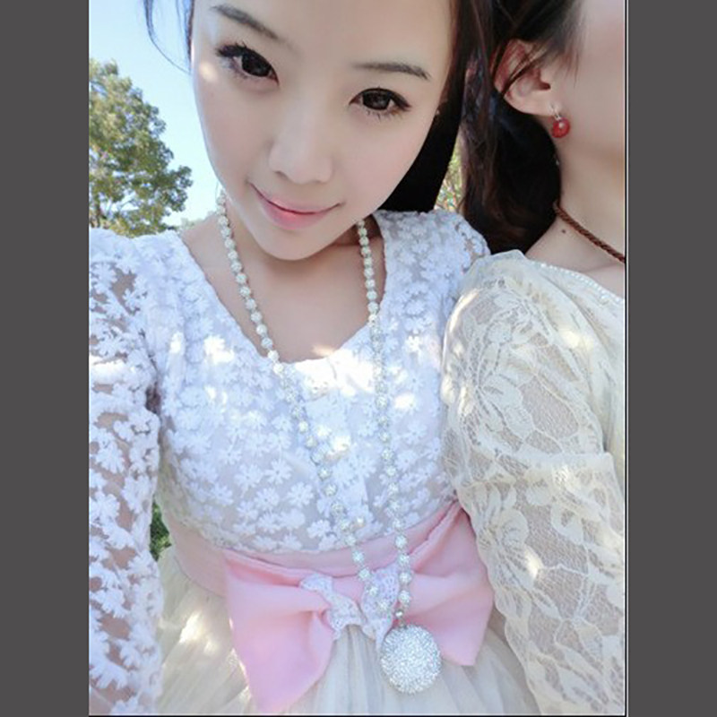 毛衣链长款项链女秋冬水晶项链