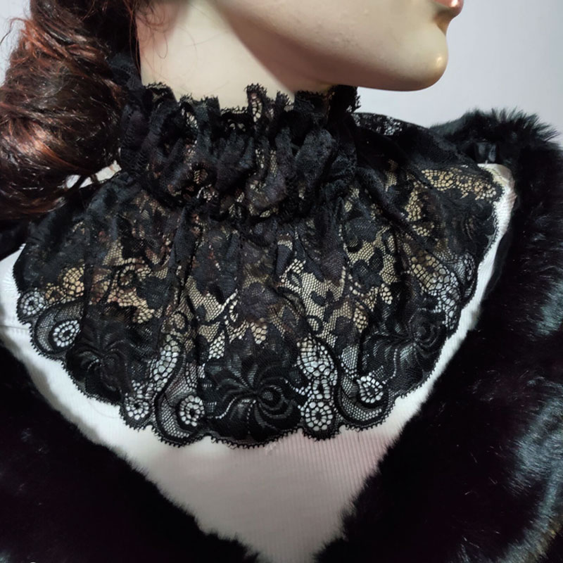 防晒假领子内搭遮瑕花边耐脏围脖