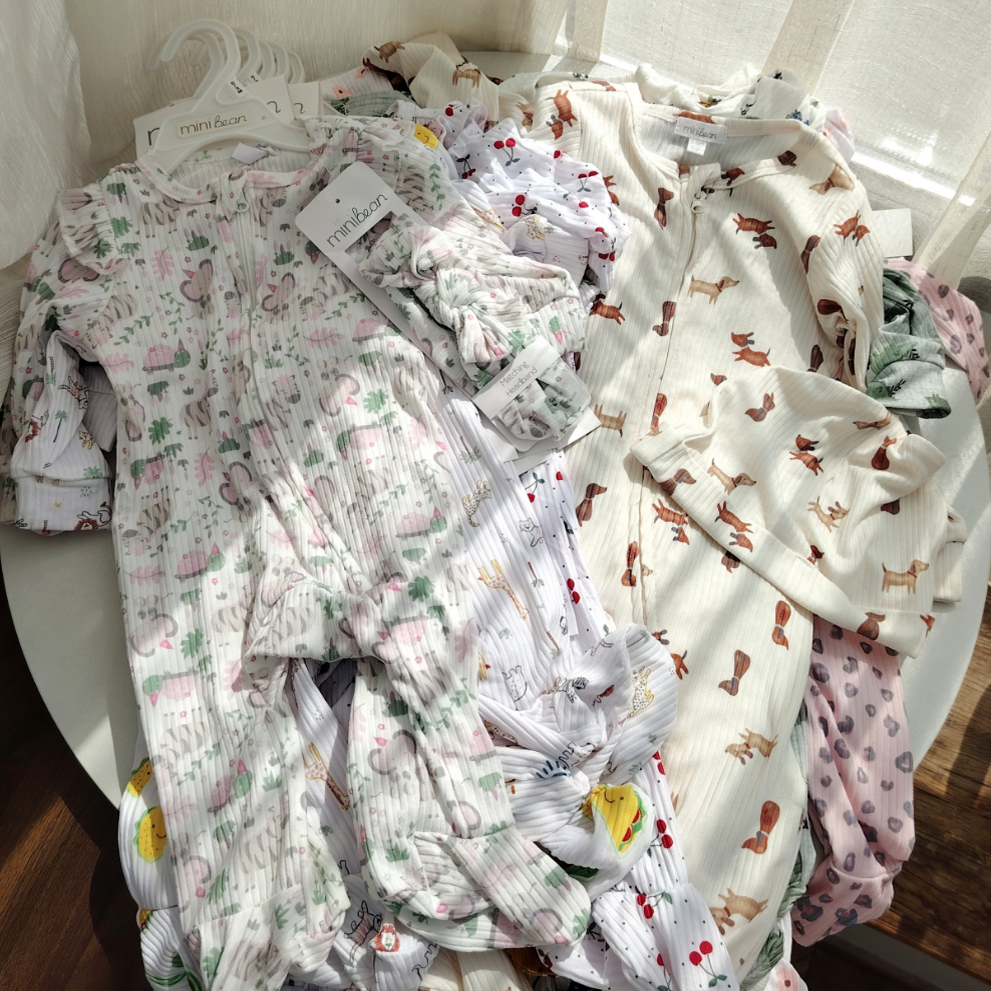牛奶丝59-73码外贸春秋男女宝宝长袖包脚爬服新生婴儿连体衣哈衣