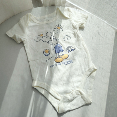 52-73码外贸三角哈衣夏短袖爬服男宝宝连体衣新生婴儿纯棉包屁衣