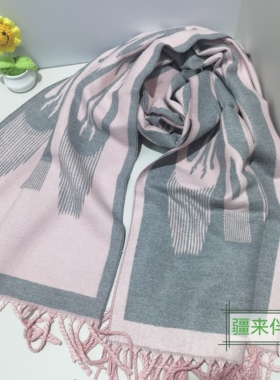 新疆民族风艾德莱斯丝巾西域旅游纪念拍照仿真丝渐变长巾披肩围巾