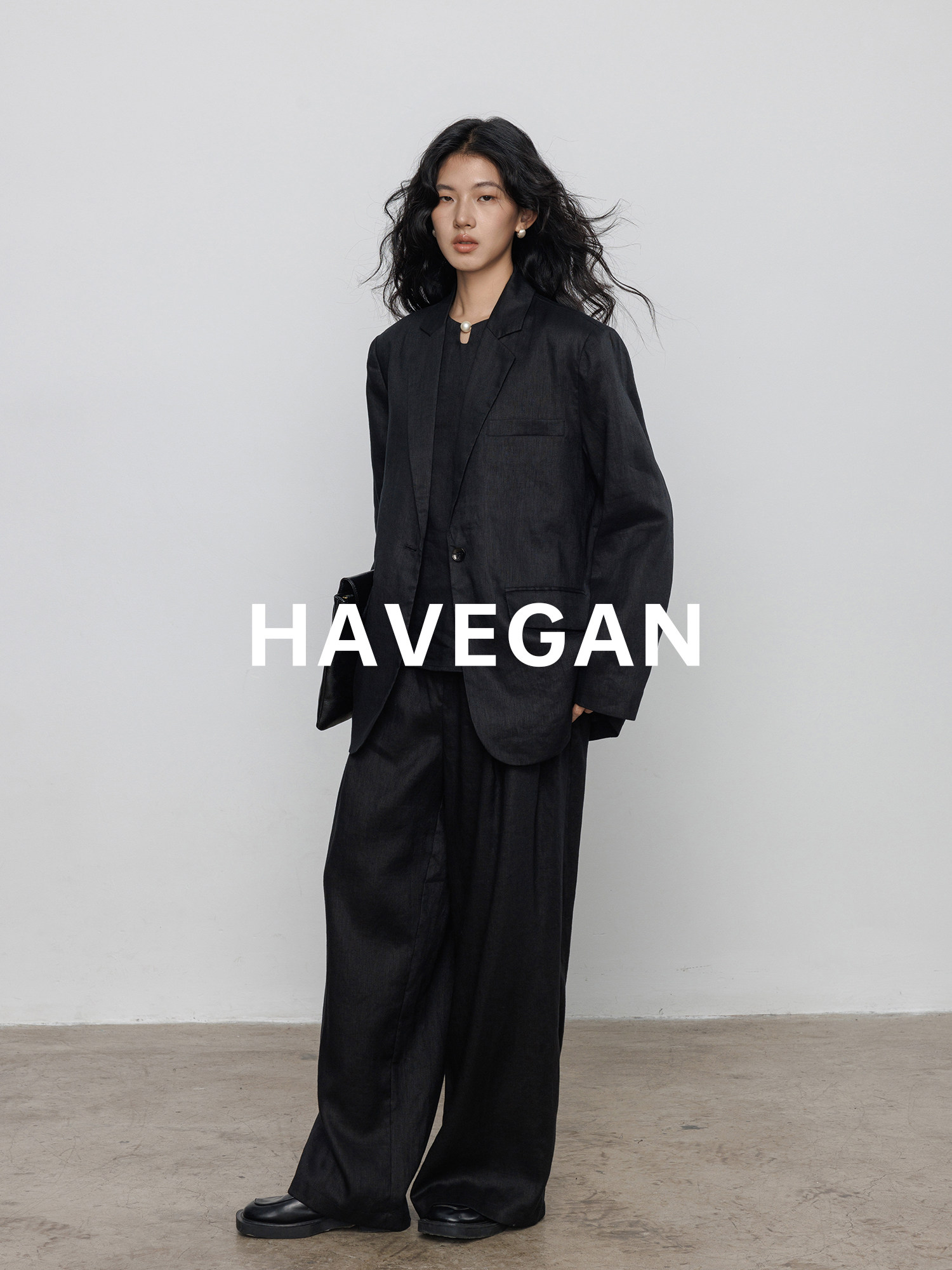 Yoma Havegan/秋通勤デザインブレザー女性用リネン 2026 ニュースタイルテンペラメントセット