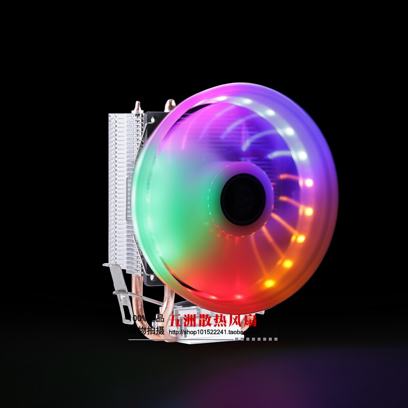 超静音纯铜4热管CPU散热器1151AMD1150 1155台式机电脑CPU风扇775