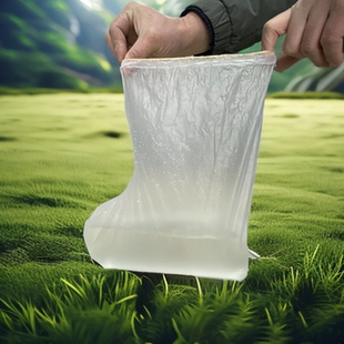 厂家直销加厚耐磨加高脚型泡脚袋耐酸性修脚店用耐酸脚膜袋鞋型袋