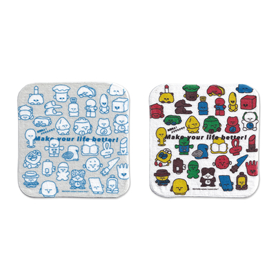 Meriyasu Club Handkerchief 片冈メリヤス 玩偶印花手帕方巾毛巾