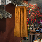 桑蚕丝休闲裤 新中式 4080 玉琮 蓝大