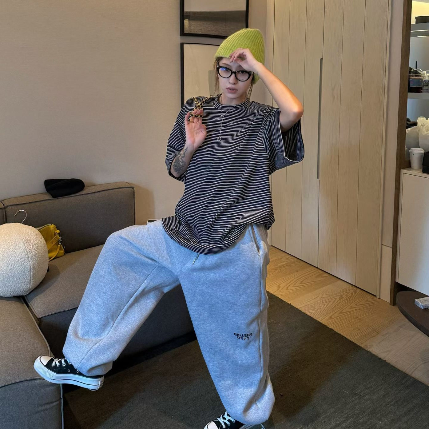 GOD财神家秋冬宽松显瘦T恤