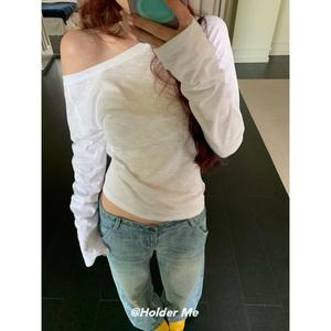 HOLDER秋季韩版显瘦长袖上衣女