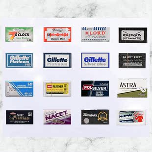 (任意搭配5件包邮)老式剃须手动双刃进口剃须刀片组合顺滑耐用