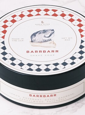 美国水獭剃须皂 Noble Otter- BARRBARR SHAVING SOAP 巴尔巴尔