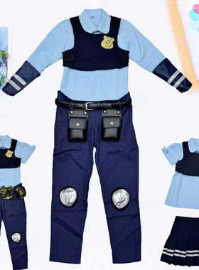 六一儿童节朱迪兔子警官COS服装