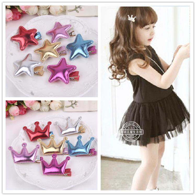 韩国小皇冠糖果色头饰儿童发夹