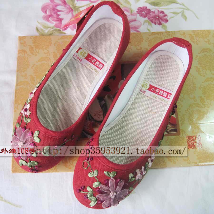 2011新款 小花园绣花鞋 老北京同款布鞋 单鞋 牛筋底 女鞋 6023