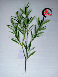 把束旱柳树叶仿真花假柳树叶子树枝家居玄关摆设换叶工程装饰绿植