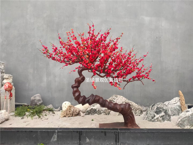 仿真假梅花树造景腊梅图片