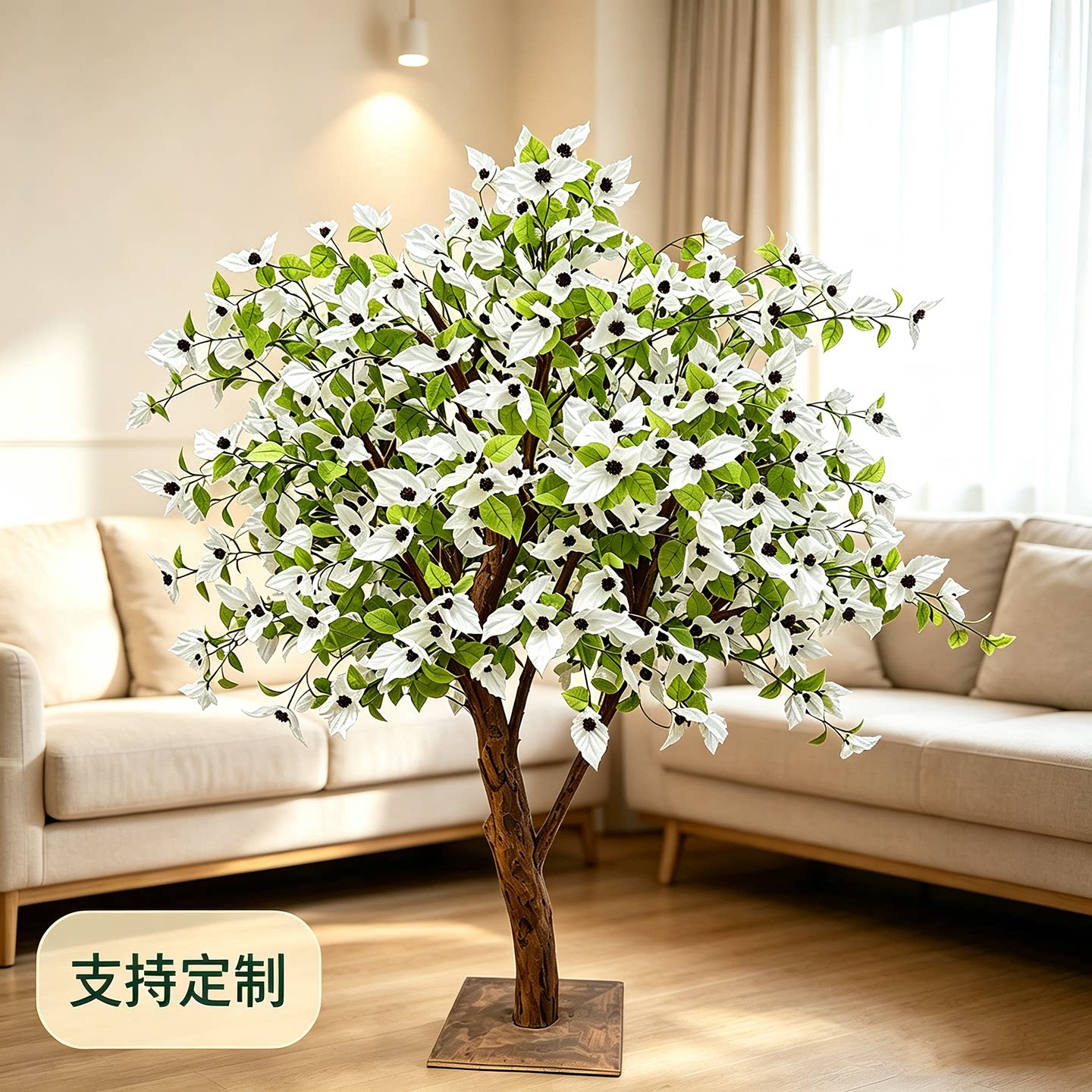 仿真鸽子花树珙桐花树室内商场博物馆美陈造景婚礼活动装饰可定制