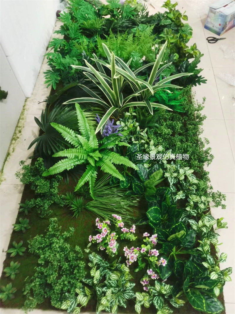 仿真青苔植物墙背景墙人造墙面垂直绿化装饰办公室客厅直播间背景