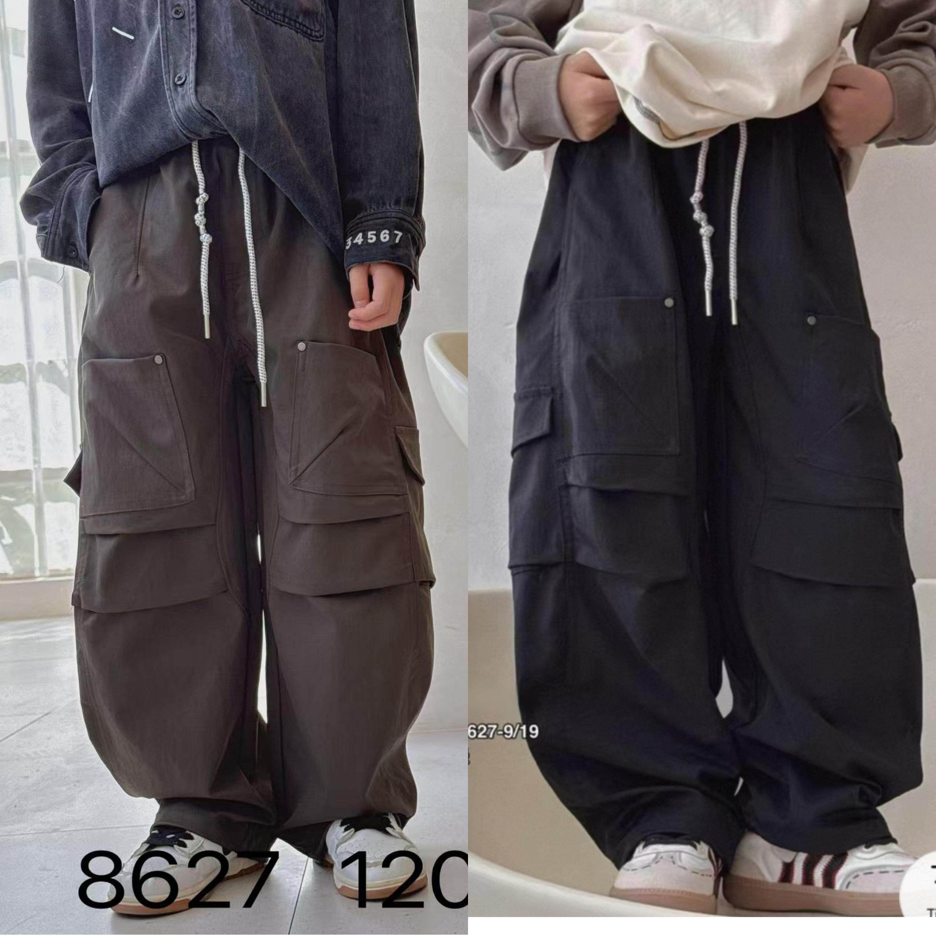 大E小e品牌童装秋款工装裤长裤休闲裤裤子儿童男童女童黑色