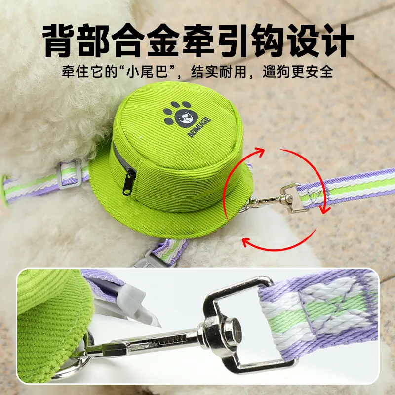 中小型犬自背包防爆冲遛狗胸背