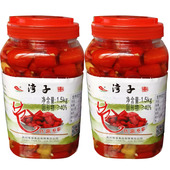 1500克瓶装 贵州特产泡辣椒湾子节节高泡椒香辣下饭菜酸辣椒