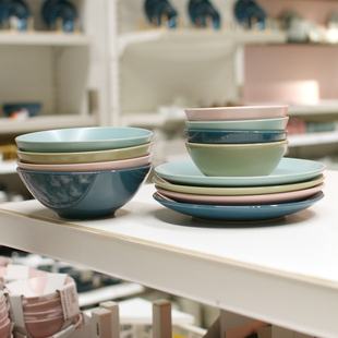 IKEA宜家法利克洛大小碗高光哑光磨砂款亮光陶瓷深碗大碗饭碗菜碗