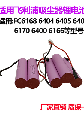 适用飞利浦吸尘器FC6168 6169 FC6404 6405 大容量 18V充电锂电池