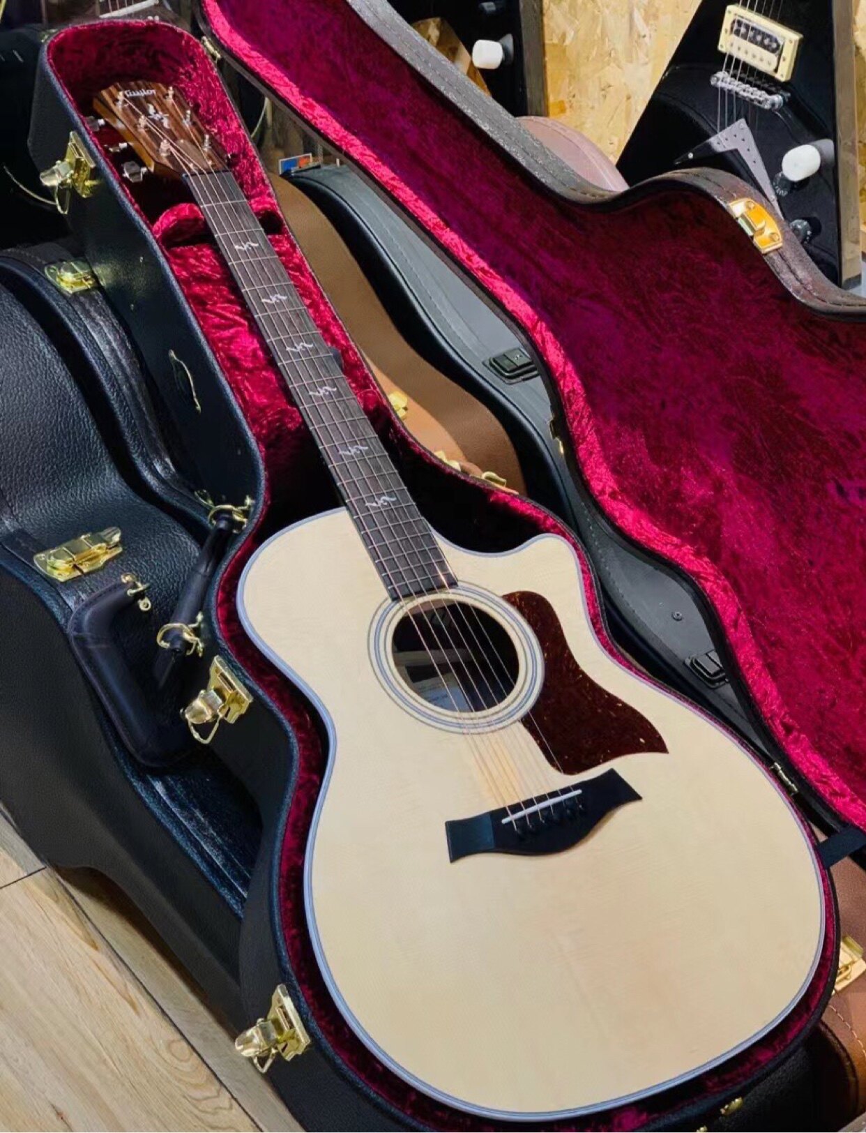Taylor泰莱314CE 324CE Custom 414CE 424CE LTD全单电箱民谣吉他