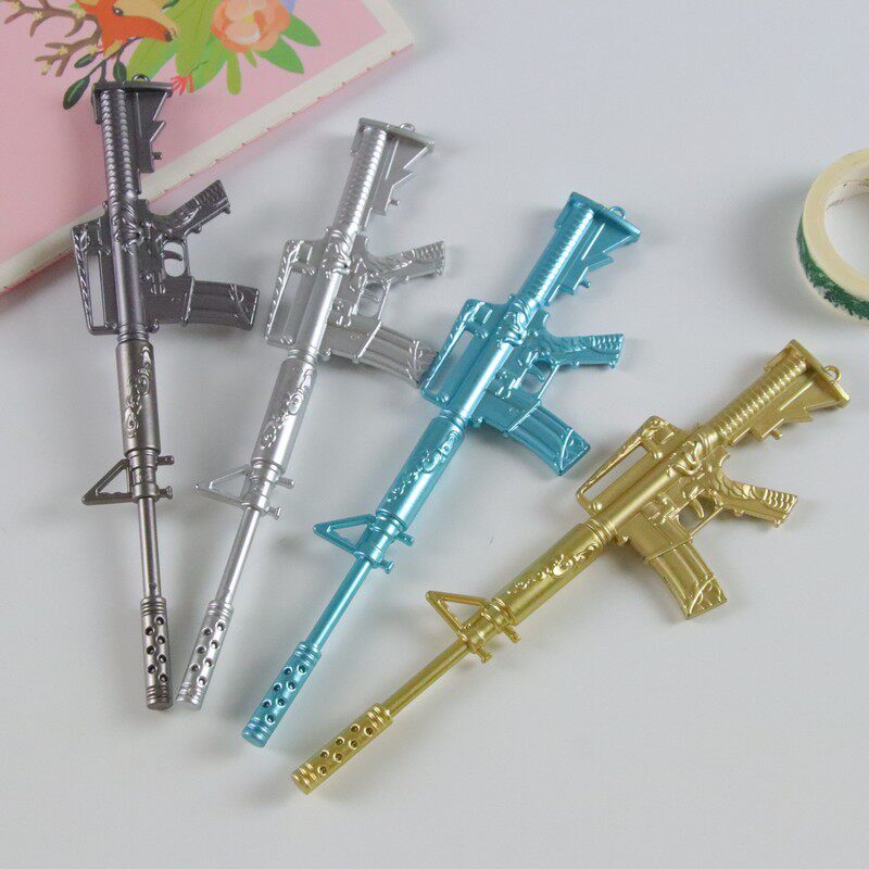 创意狙击枪造型中性笔小学生仿真武器黑色水笔文具奖品礼物