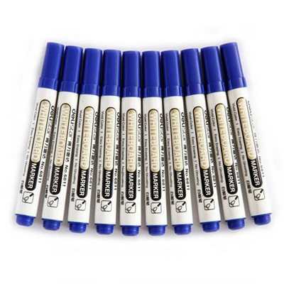 得力文具 大头白板笔 可擦水性白板写字笔办公用品6811