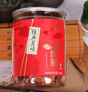 靖江特产向阳牌猪肉脯 酥脆猪肉脯 纯脆108克（易碎，介意勿购）