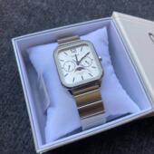 CASIO卡西欧手表男士 M305D 时尚 防水月相功能三眼石英男表MTP