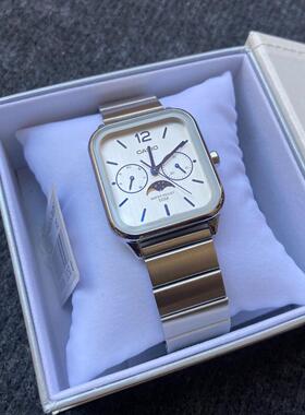 CASIO卡西欧手表男士时尚防水月相功能三眼石英男表MTP-M305D-7A