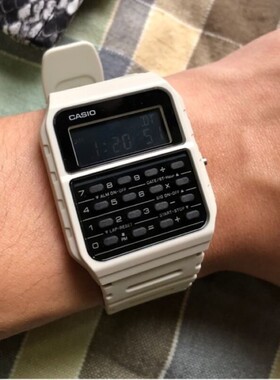 CASIO卡西欧CA-53WF-8B复古户外计算器男手表绝命毒师老白同款
