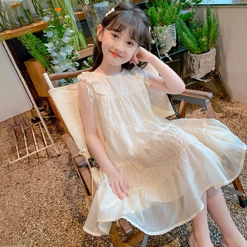 现货女童装连衣裙夏季2025新款夏装女孩汉服裙子儿童旗袍连衣裙