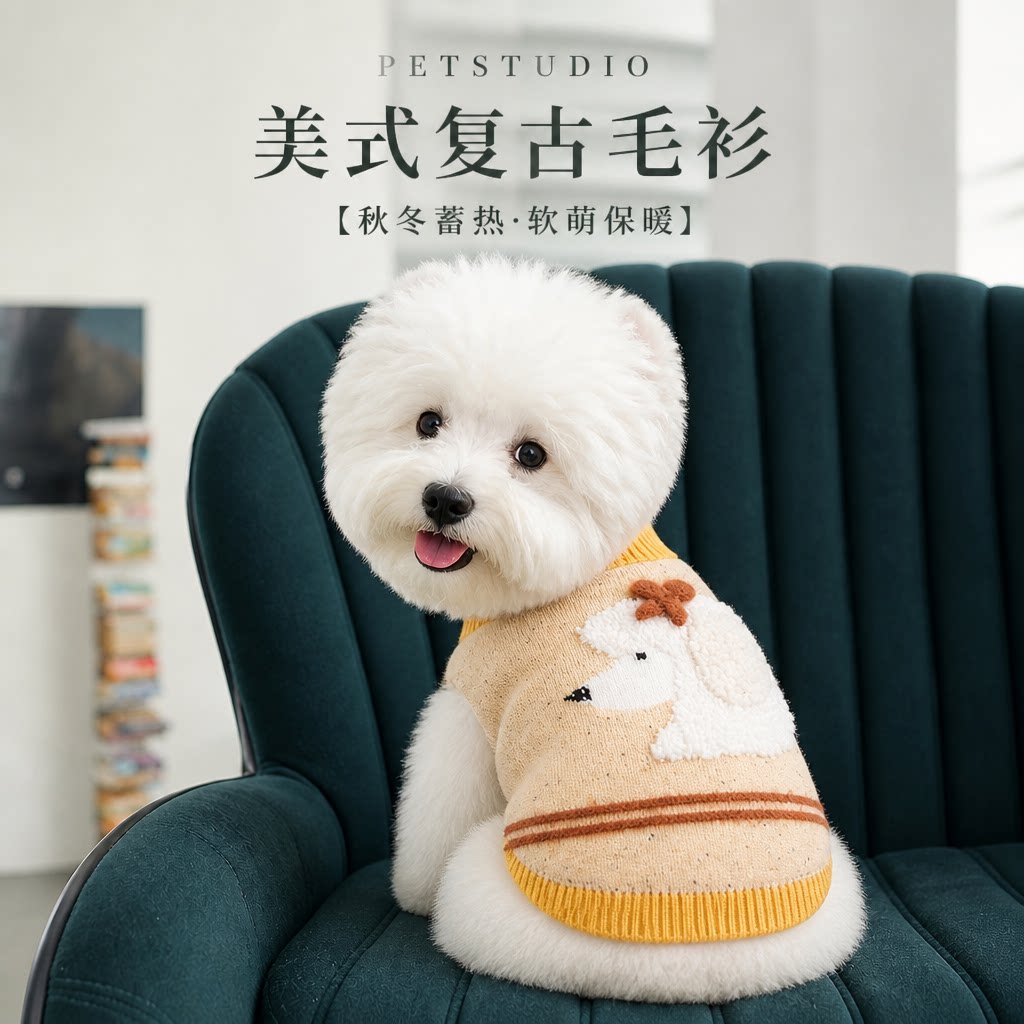 秋冬保暖护肚狗狗猫咪毛衣
