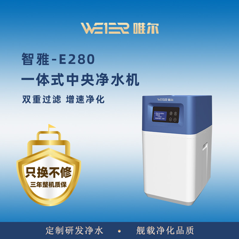 美国唯尔（WEIER）家用净水器中央净水机E280家庭自来水全屋净水
