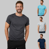 吸湿排汗透气打底衫 户外运动健身跑步弹力薄款 t恤男夏季 速干短袖