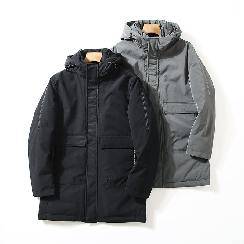 中长款羽绒服男士冬季90白鸭绒加厚保暖宽松外穿连帽棉衣外套,男装,羽绒服,淘宝优惠券,粉丝福利购,淘宝优惠卷