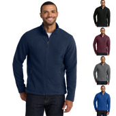 宽松大码 外穿开衫 保暖运动立领抓绒衣外套 秋冬薄款 摇粒绒夹克男士