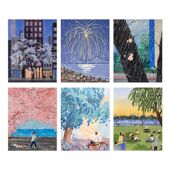 多巴胺装 饰画卧室线条床头小狗卡通挂画ins儿童房不干胶贴纸