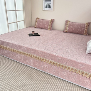 可定制新款雪尼尔榻榻米专用的床盖炕盖农村火炕大尺寸床单三件套