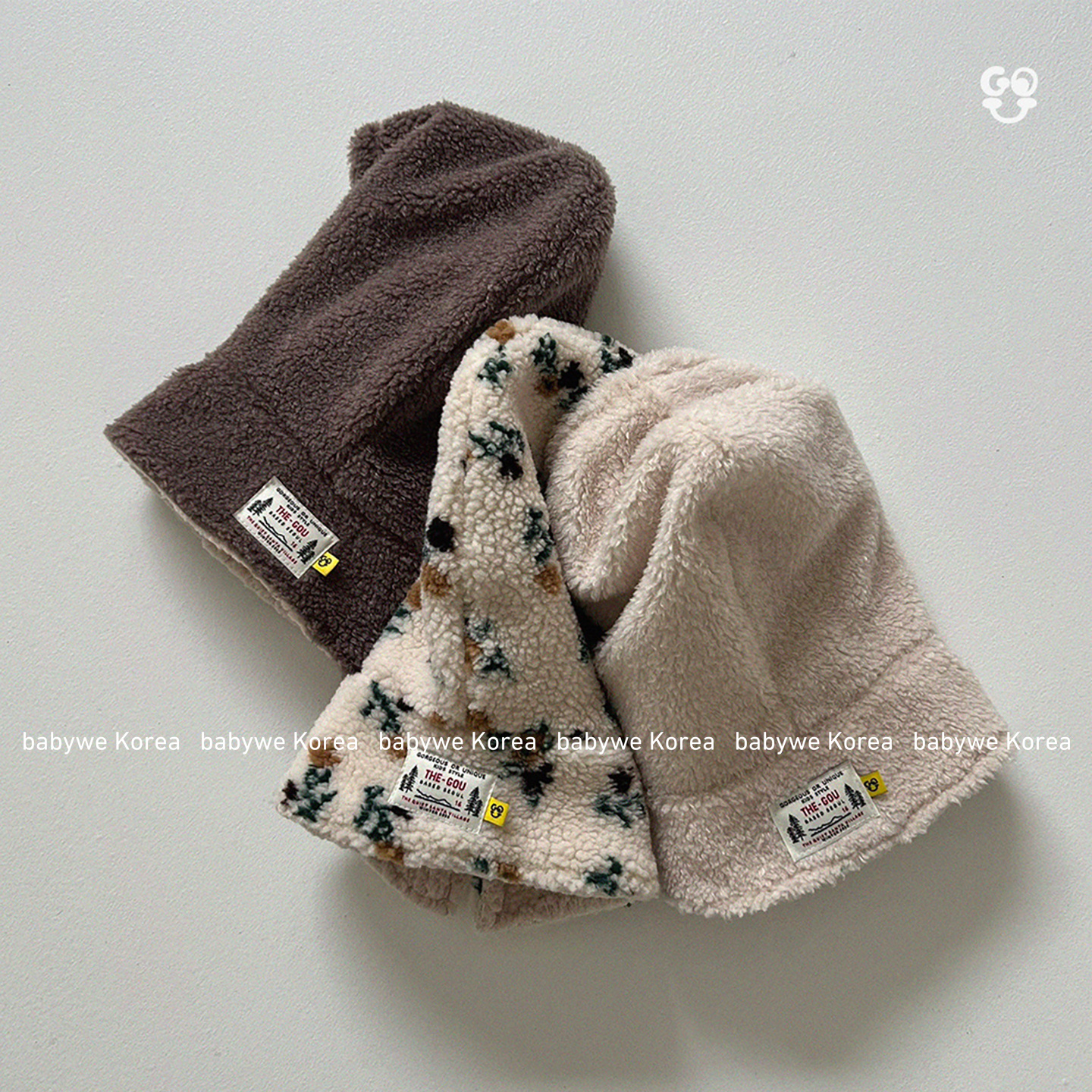 包邮GOU▲BabyWe韩国代购25冬季新儿童保暖连帽围脖巴拉克拉法帽