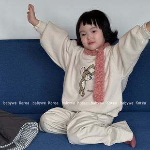 bebenous▶主理人品牌女童冬季跳舞的杰瑞亲肤柔软厚实加绒卫衣