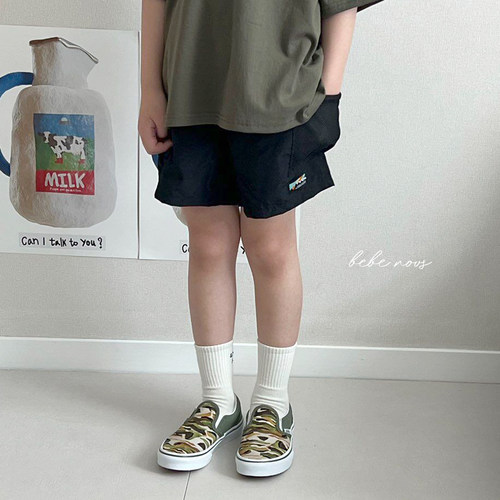 delight▲BabyWe韩国代购童装夏季轻薄速干网眼口袋中性休闲短裤