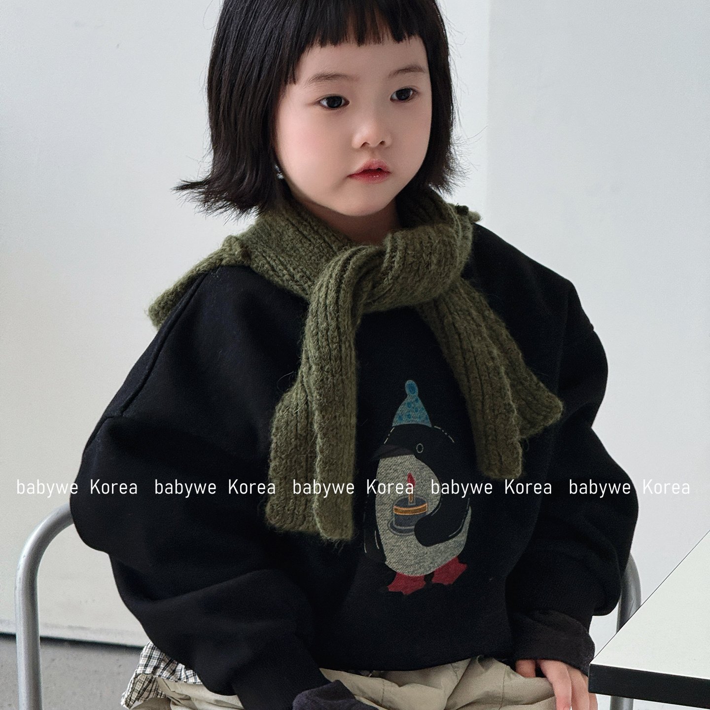 免运#过生日的胖企鹅加绒卫衣冬