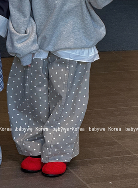 包邮▶bebenous主理人品牌26春女童日式松弛感波点宽边休闲哈伦裤