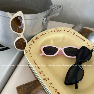 poisson▲BabyWe韩国代购童装25夏女复古时髦猫眼儿童墨镜太阳镜
